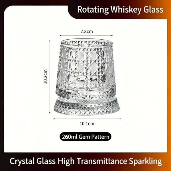 360° SPINNING WHISKEY GLASS