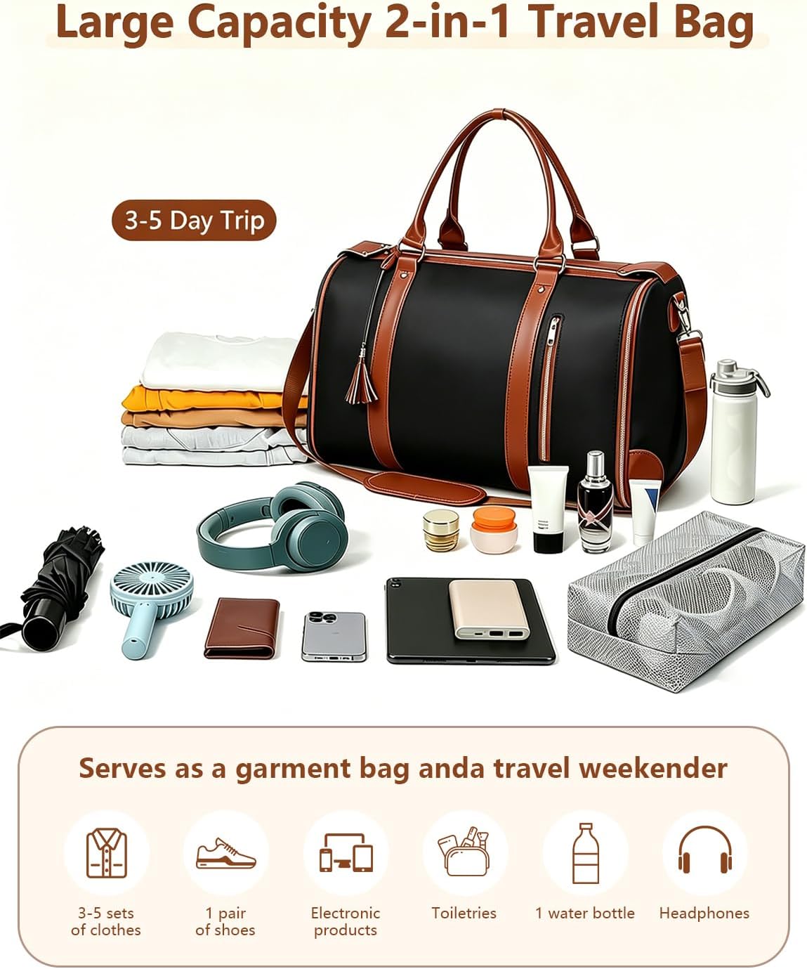NorthPeak Trolley waterproof travel clothing bag