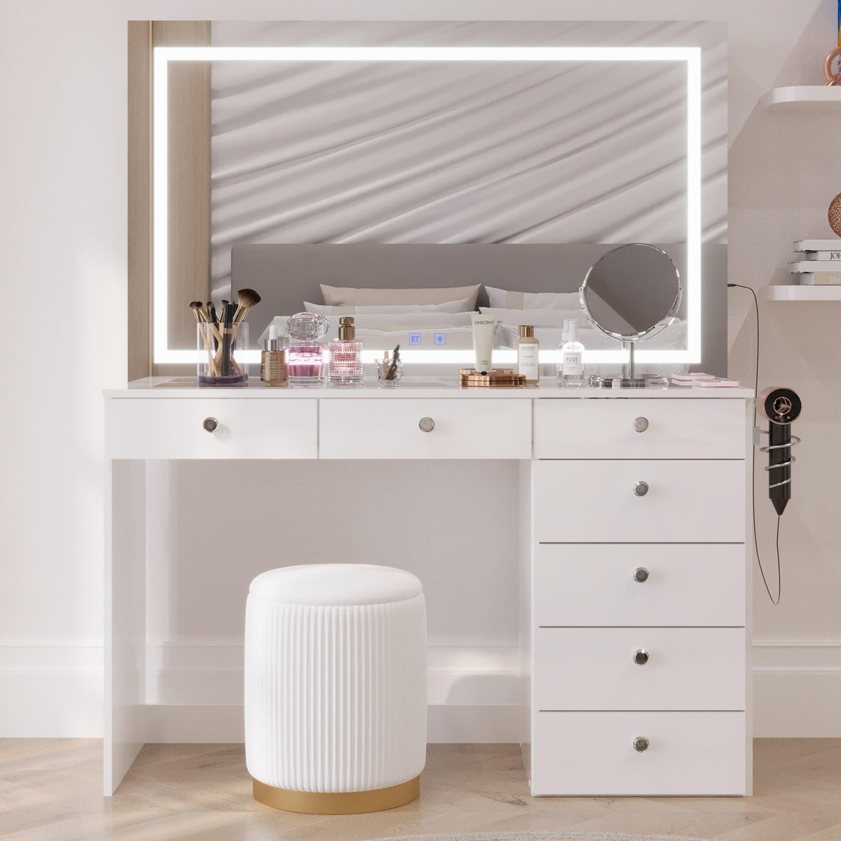 Luna LED Vanity Desk