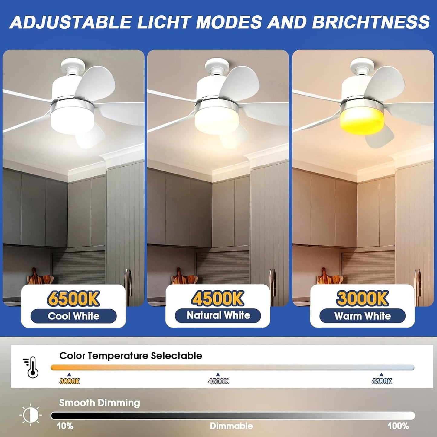 Socket Fan Light with Remote