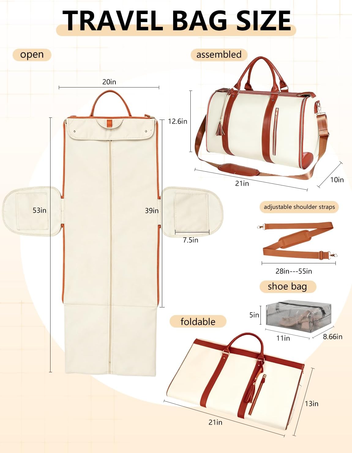 NorthPeak Trolley waterproof travel clothing bag