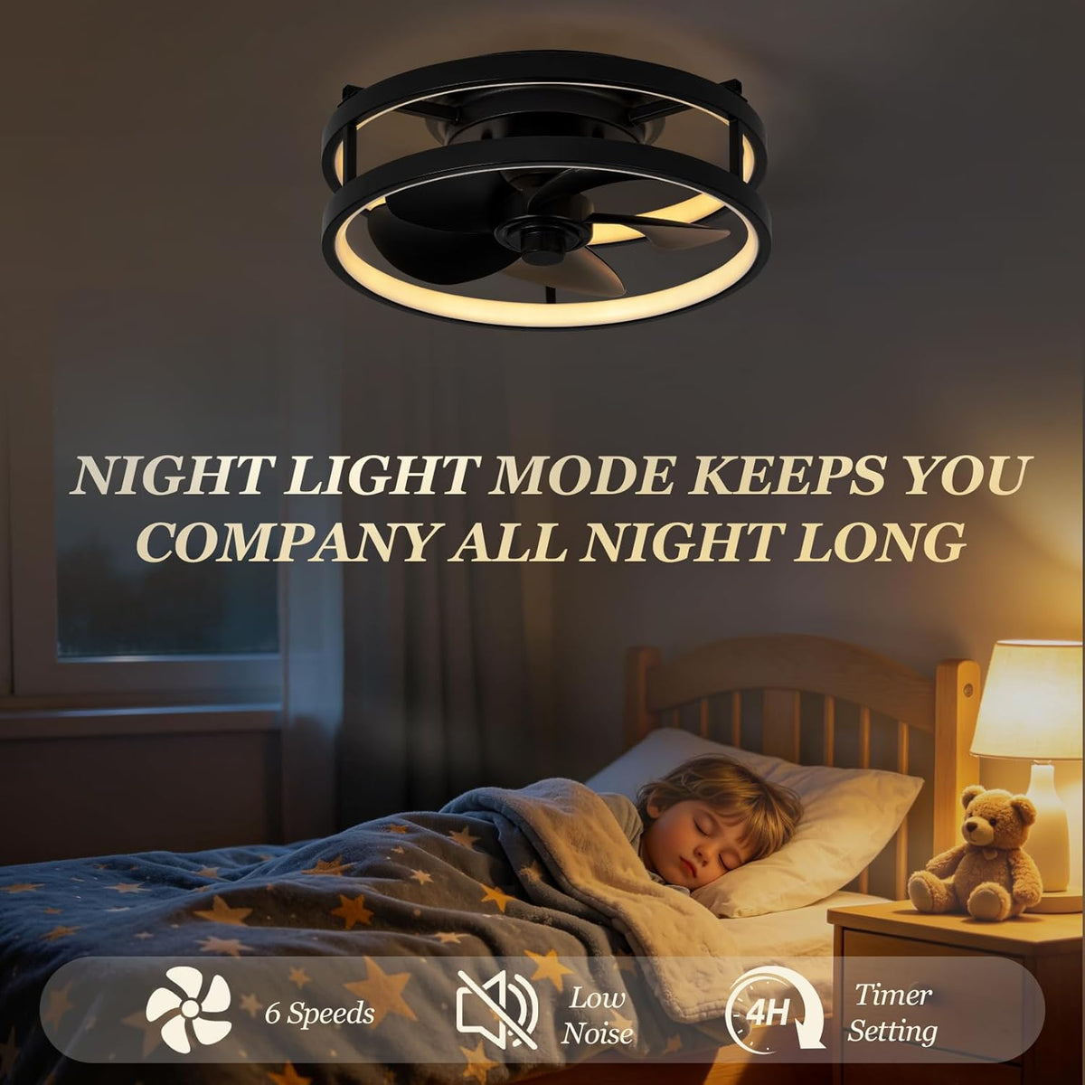 13" Low Profile Fan Light