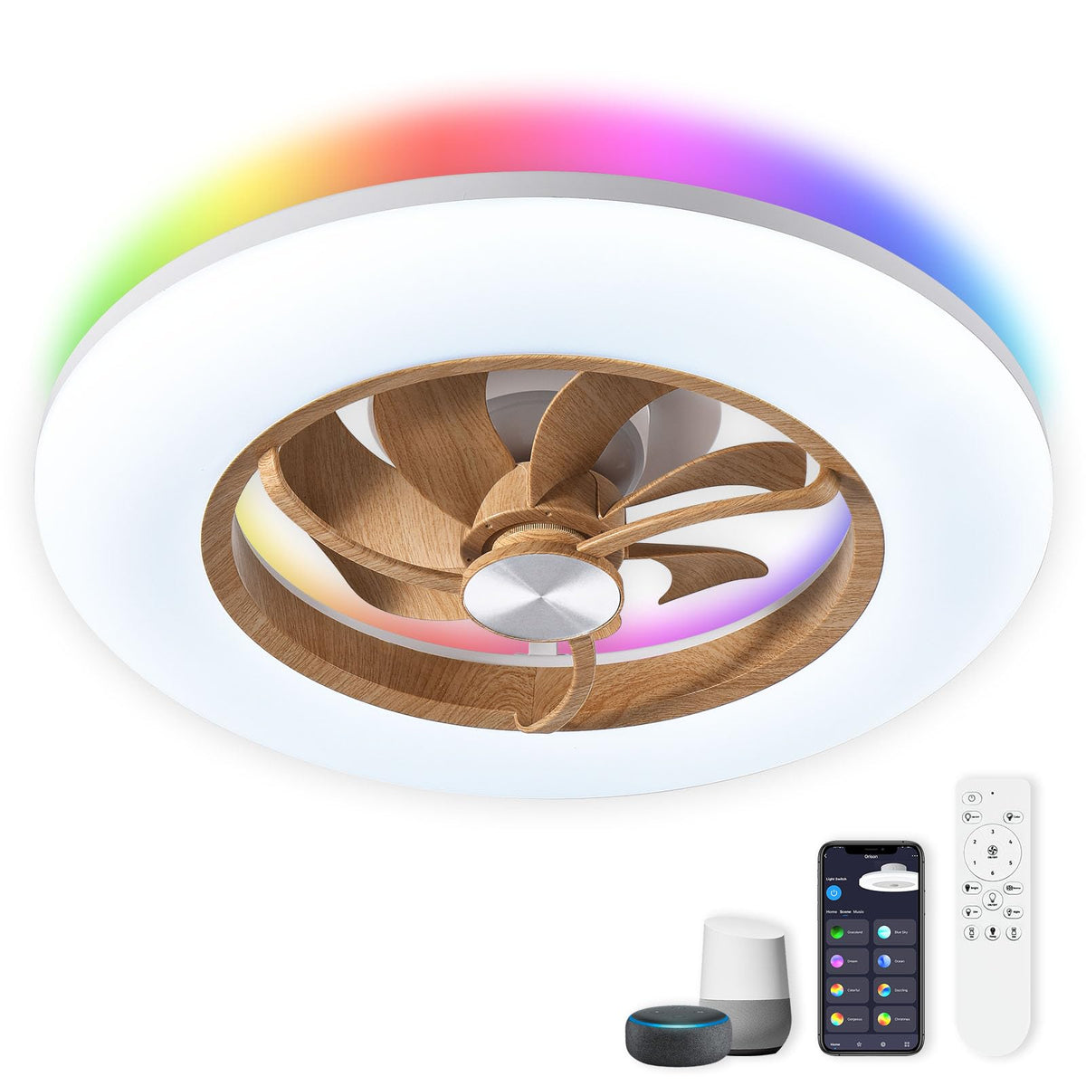 22" Ceiling Fan with Light
