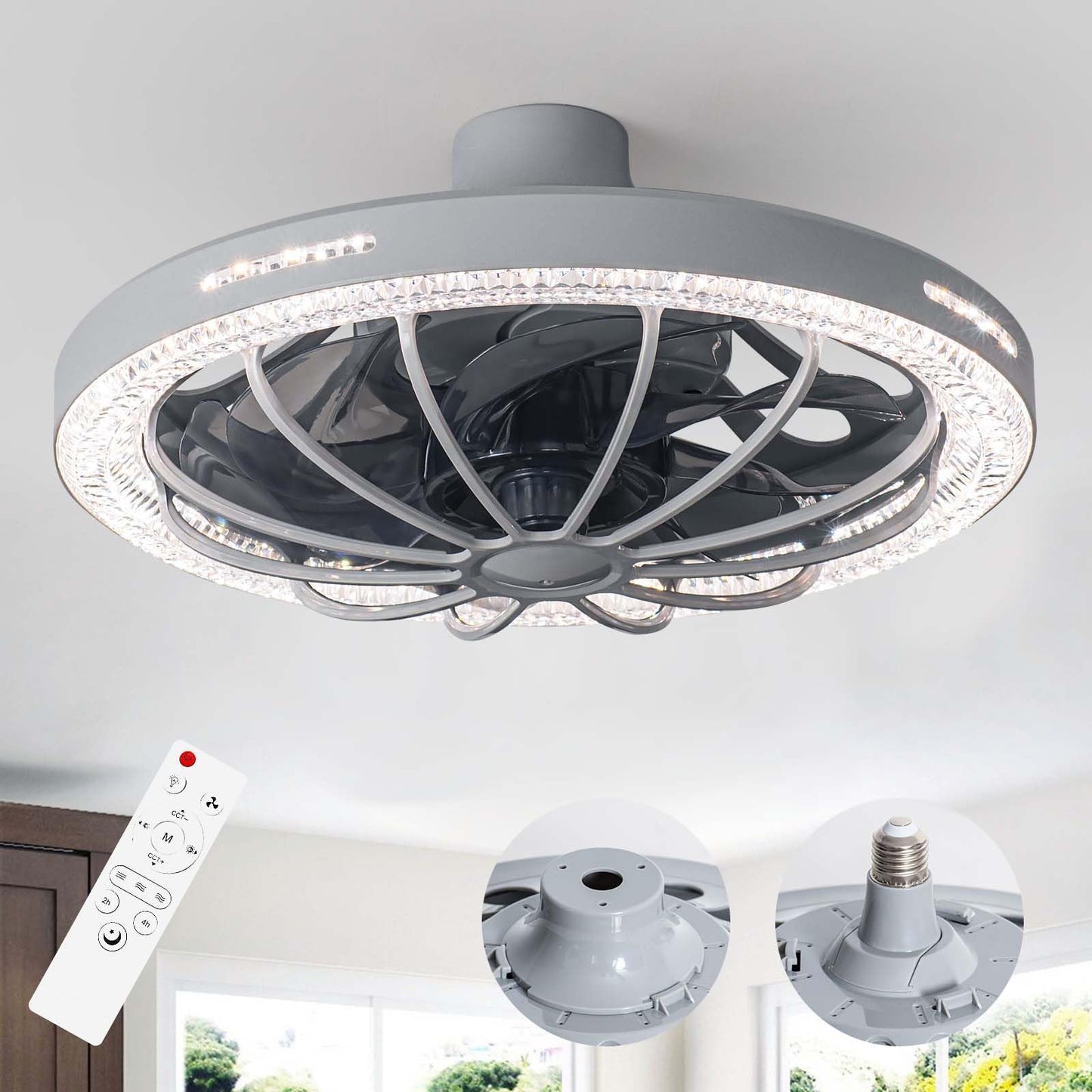 13" E26 Socket Fan Light