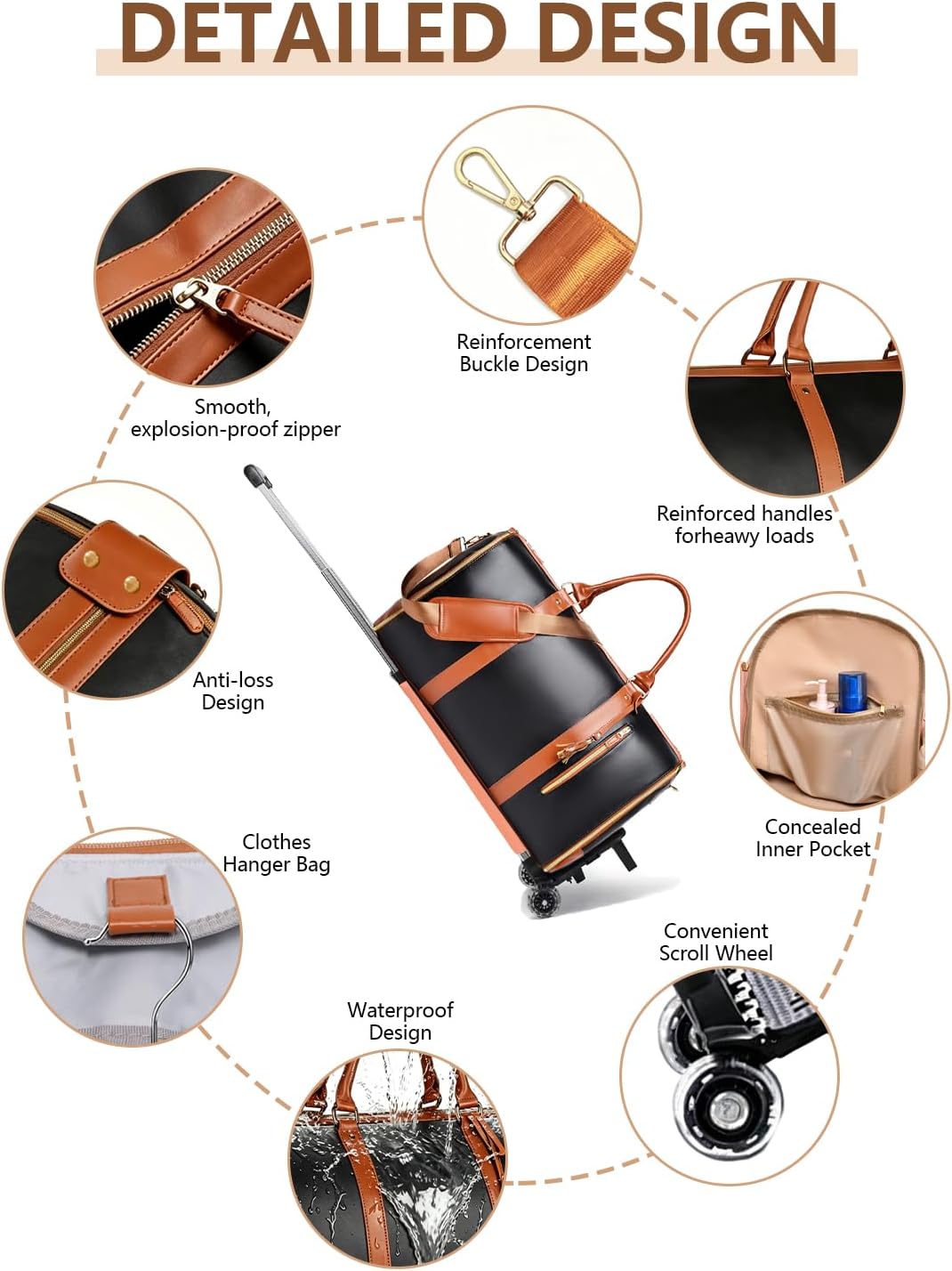 NorthPeak Trolley waterproof travel clothing bag