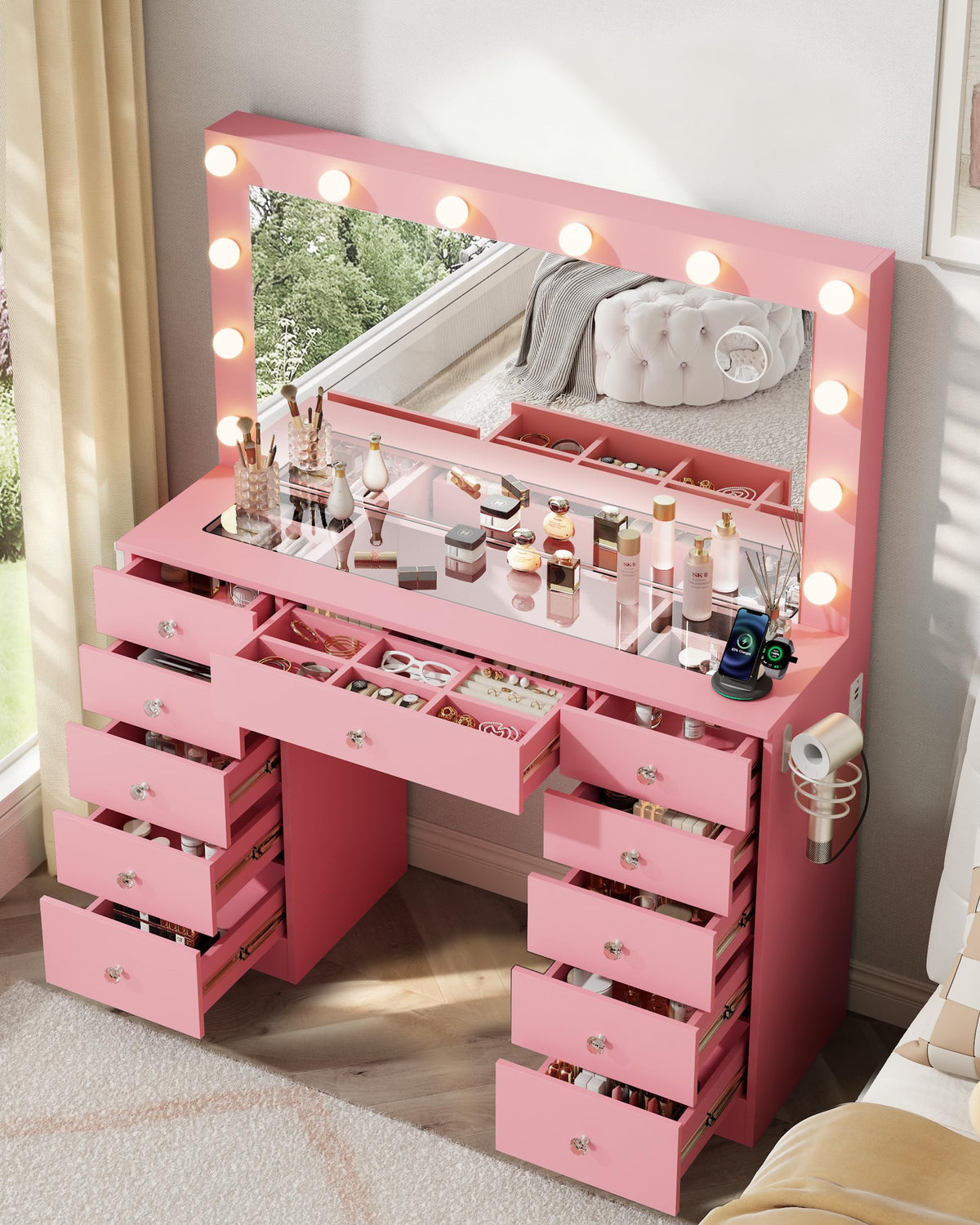White LED Makeup Vanit