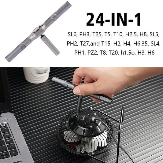 24-in-1 Ratchet Magnetic Screwdriver Set